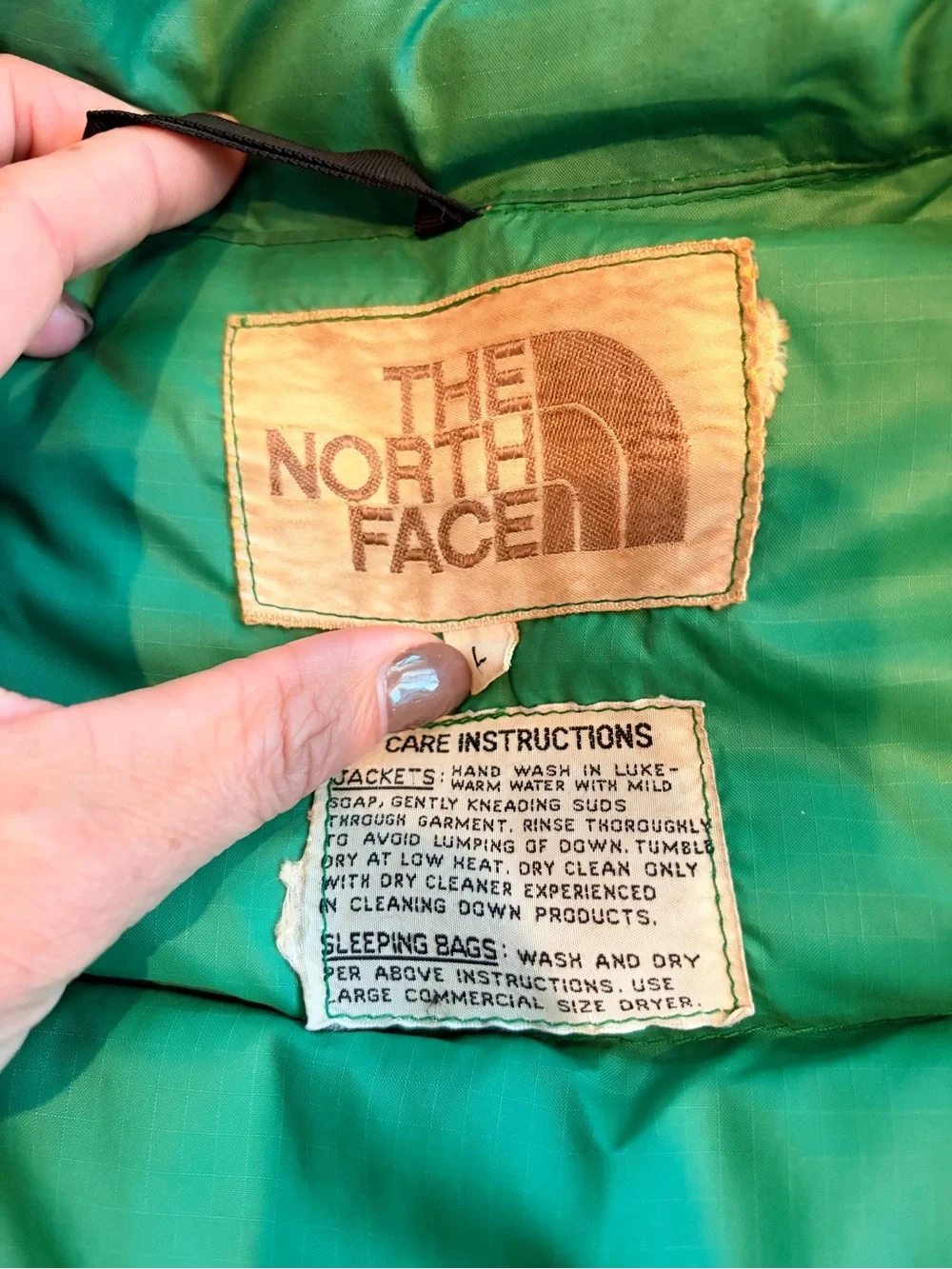 The North Face Vintage Teal Green Puffer Vest